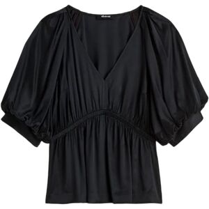 Madewell Satin Short Sleeve Top  Size Small NWT